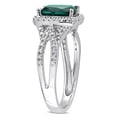 thumbnail image 3 of Everly Women's Created Emerald 10k White Gold Ring, 3 of 8