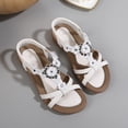 thumbnail image 6 of Dakaela Womens Flat Sandals Arch Support Summer Beach Walking Shoes Comfortable Bohemian Flip Flops with Elastic Ankle Strap White Size 6, 6 of 9