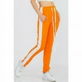thumbnail image 3 of Womens Track Pants Single Stripe (Orange), 3 of 4