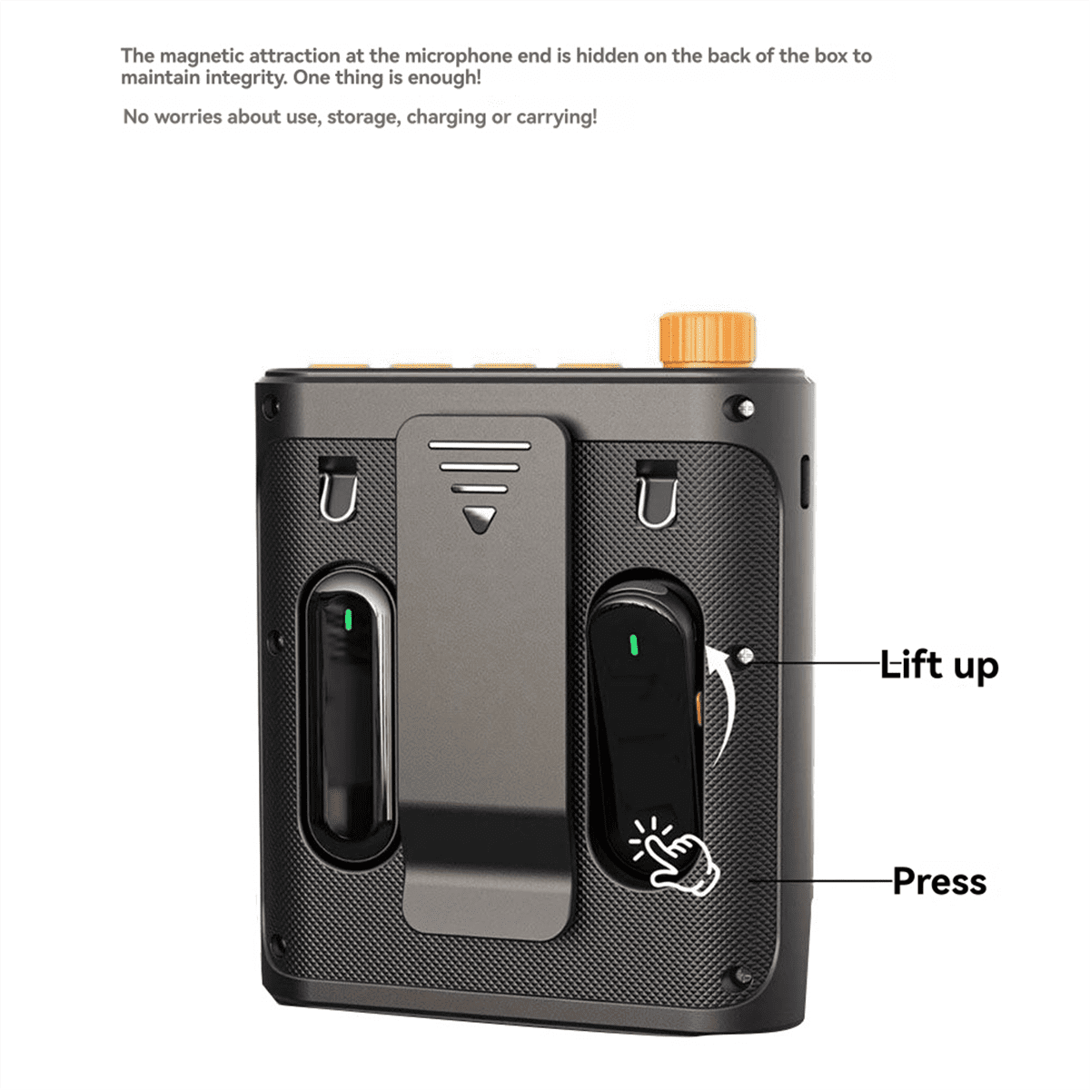 Portable Voice Amplifier with 2 Wireless Microphones for Teachers & Elderly Rechargeable Sound Quality Voice Amplifier