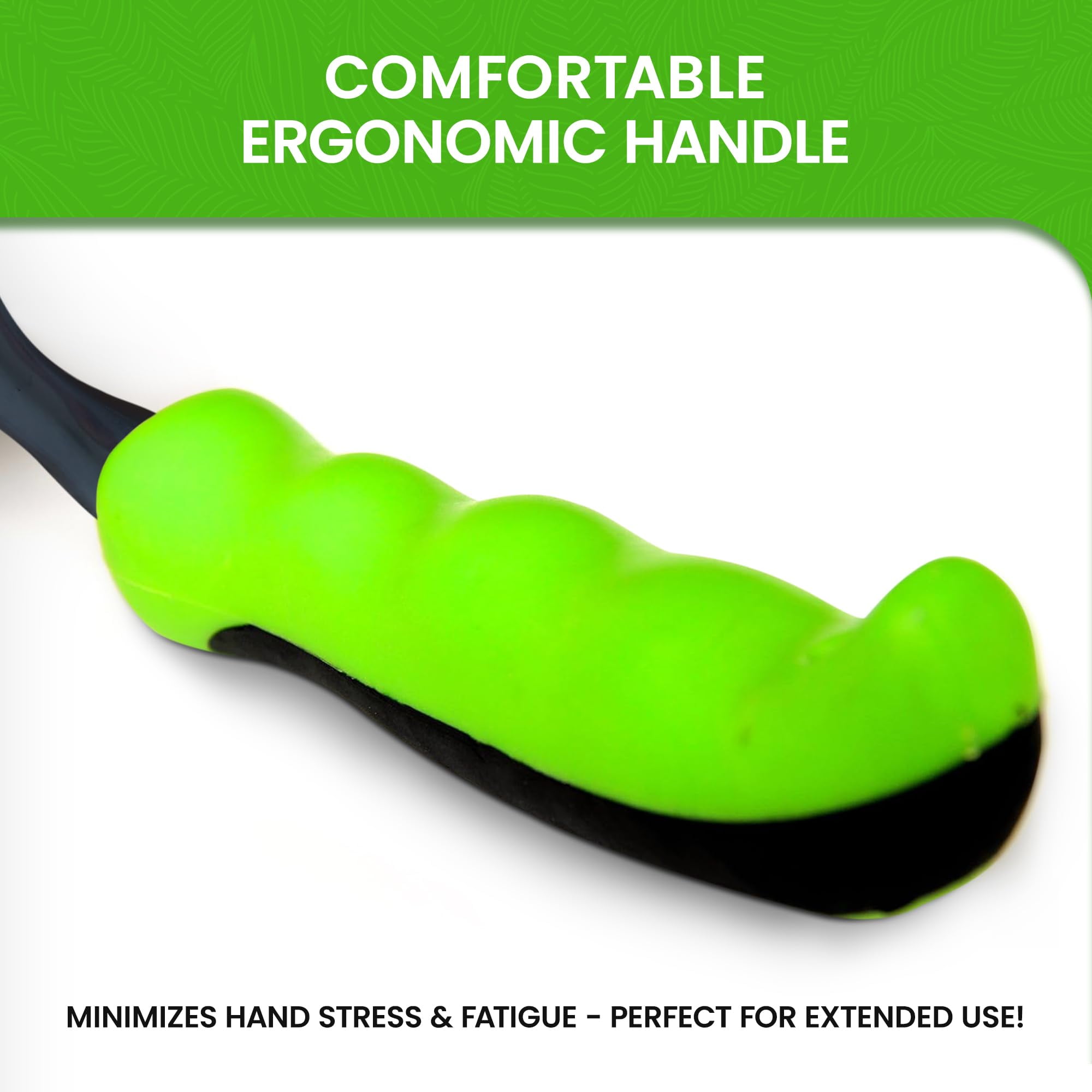 Garden Guru Hand Rake Soil Tiller Tool with Ergonomic Handle – Strong Carbon Steel - Rust Resistant – Great for Gardening, Cultivating, Loosening Soil & Spreading Mulch, Raking Flower Beds (2)