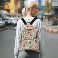 thumbnail image 7 of FORMRS Mini Backpack Purse for Women Quilted Travel Daypack Casual Shoulder Bag, Watercolor Leaves, 7 of 7