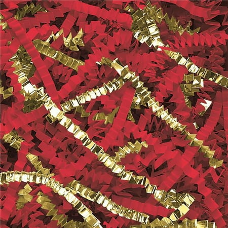 UPC: 0848109042206 | PreciousMetal Crinkle Paper Blend Gold/Red Metallic 10 Lbs./Case CPB10LL