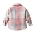 thumbnail image 7 of Xyant Toddler Baby Boys Girls Outfits Plaid Flannel Long Sleeve Shirts Kids Button Down T-Shirt Tops (Pink,5-6 Years), 7 of 7