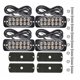 thumbnail image 1 of Luces de advertencia del coche 4PCS 12 LED estroboscópico Luz blanca + Luz amarilla Baliza de peligro Intermitente de emergencia Barras de luz de marcador lateral Señal de advertencia Lámpara intermit, 1 of 8
