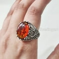 thumbnail image 5 of Baltic Amber Mans Ring, Natural Baltic Amber ring, Silver Jewelry, 925 Silver Ring, Birthday Gift, Heavy Mens Ring, Arabic Design, Ottoman Style Ring, Christmas, Turkey Mens Signet Ring, 5 of 7