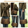 thumbnail image 4 of FORMRS Womens Shoulder Bag with Chain Strap Clutch Purse Cute Tote Handbag, Wood Grain, 4 of 7