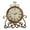 Bronze, variant on Auok-mall French Palace Retro White Style Metal Silent Table Clock, Protection of Acrylic Bell Jar. Add European Romantic.Desk Clock for Bedroom Living, Room, Indoor, Study... Home Decoration.