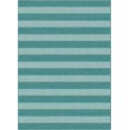 thumbnail image 2 of Well Woven Medusa Stria Modern Stripes Blue 7'10" x 9'10" Indoor Outdoor Area Rug, 2 of 3