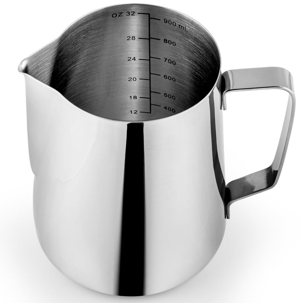 Zulay Kitchen Milk Frothing Pitcher with Easy to Read Measurements 32