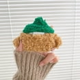 thumbnail image 4 of Yatchen Plush Case for AirPods Pro,Kawaii Cute 3D Cartoon Fur Teddy Dog with Green Hat Sunglasses Funny Furry Airpods Pro Cover with Keychain Protector Women Girls for AirPods Pro, 4 of 14