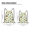 thumbnail image 5 of Yiaed Funny Avocado In Mexican Clothes Print Drawstring Bags Drawstring Backpack Bulk String Back Pack Gym Sport Bag-Small, 5 of 5
