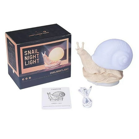 

Laxiabr Critter Glow Night Lights Night Lights 2024 Plug in Indoor Bedside Bedroom Atmosphere Animal Light Usb 24 Color Led Night Light Snaildesktop Atmosphere Light for Girls Boys Kids Room Decor