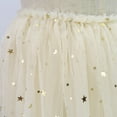 thumbnail image 1 of LEEy-world Filles Robes Contraste Maille Manches Courtes Faux Cou Haute Taille Évasée une Robe de Ligne, Beige, 1 of 4