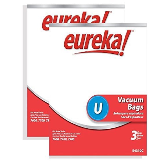 6 eurekasanitaire genuine eureka style u disposable vacuum bag 54310c 6-pack Vacuum Cleaner Bags