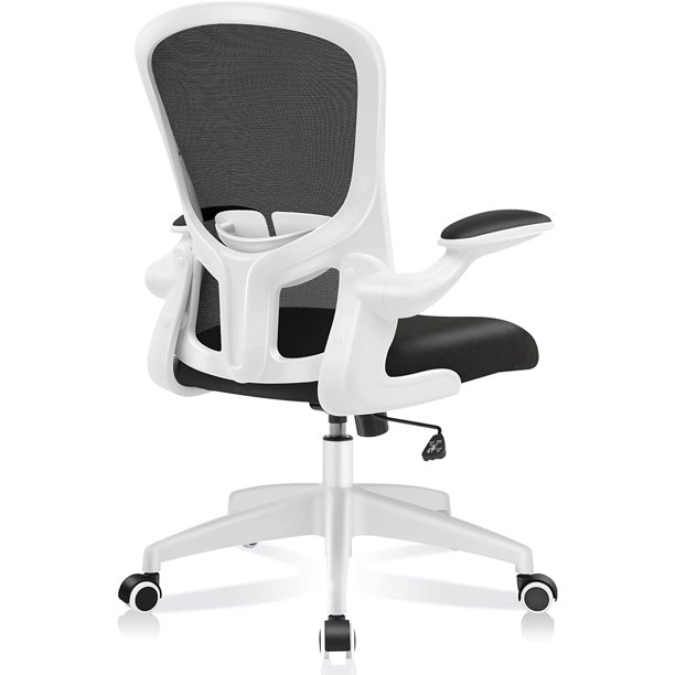 Coolhut Office Chair with Lumbar Support and Flipup Arms, Ergonomic