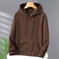 thumbnail image 6 of Men's Plush Lining Hoodie Casual Pullover Hooded Sweatshirt, 6 of 11