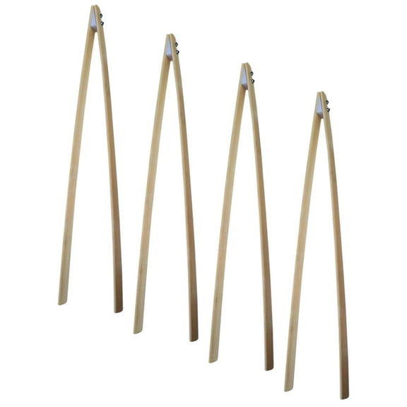 LOLIPPYY 4Pcs Litter Grabber Bamboo Tool for Adults Outdoor Cleaning Tasks