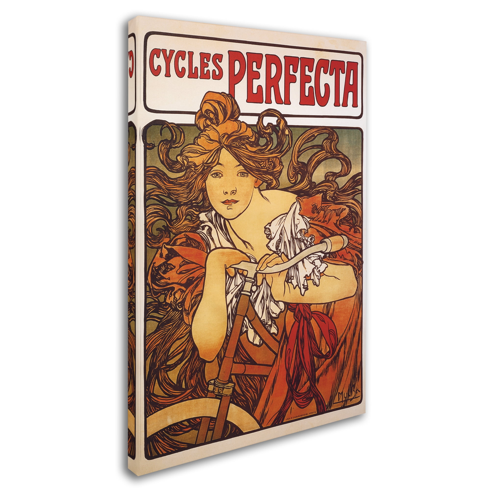 Trademark Fine Art 'Cycles Perfecta' Canvas Art by Alphonse Mucha