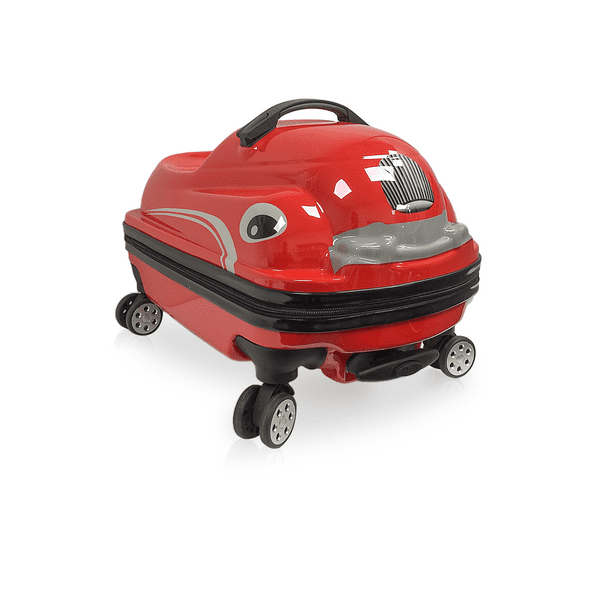 TUCCI Italy - Valise Rigide pour Enfants Dashmobile 20 Pouces à Roulettes - Rouge