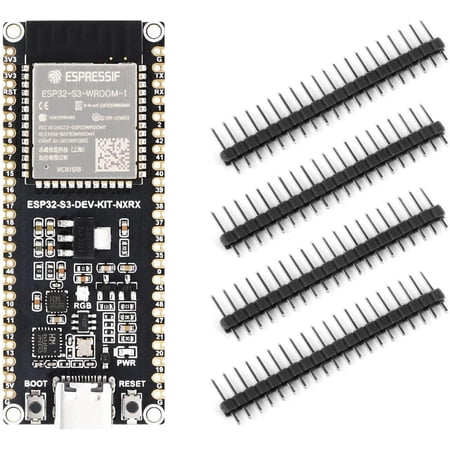 ESP32-S3 Microcontroller, 2.4GHz Wi-Fi Development Board, 240MHz Dual Core Processor, ESP32-S3-WROOM-1 Module, 16MB Flash, Without Header