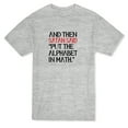 thumbnail image 1 of Funny And Then Satan Said "Put The Alphabet In Math" Quote Men's Grey T-shirt, 1 of 1