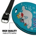 thumbnail image 4 of Frosty the Snowman Snow Days Round Leather Luggage Card Suitcase Carry-On ID Tag, 4 of 6