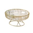 thumbnail image 1 of Cesta de fruta de alambre de metal, bandeja de almacenamiento, cuenco decorativo moderno Borrar L, 1 of 9