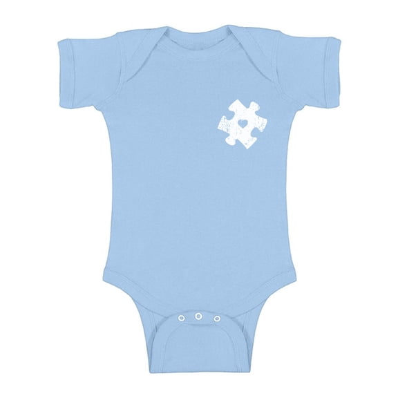 Awkward Styles Autism Puzzle Short Sleeve Bodysuit Autism Awareness Short Sleeve Baby Bodysuit Autism Puzzle Gifts for Baby Boy and Baby Girl Autism Awareness Infant Shirt Autism Baby Bodysuit