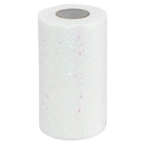 Uxcell 6 Inch by 50 Yards Tulle Fabric Rolls for DIY Tutu Skirts Crafts Wedding Party, Cream White