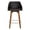 Brown, variant on Alec 26" Counter Height Swivel Gray Faux Leather and Black Wood Bar Stool