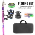 thumbnail image 2 of 1.8m 2.1M Fishing Rod and Reel Combo - Fishing Rod Spinning Reel Bag Line Lure Hooks Full Kit carbon rod wheel set, 2 of 16