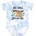 thumbnail image 3 of Inktastic My Oma Loves Me with Sloth and Hearts Boys or Girls Baby Bodysuit, 3 of 5