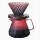 thumbnail image 1 of Cafetera de Manual con Filtro de Café, Cafetera de Vidrio de Borosilicato, Juego de Té y Café con de Nogal., 1 of 5
