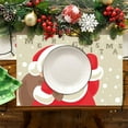 thumbnail image 6 of Dmlowu Christmas Placemats - Non-Slip Christmas Place Mats for Dining Table, Stain Proof Table Mats for Party Holiday Decor, 12x18" Christmas Decorations Winter Placemats, 6 of 6