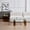 Brown+Transparent Glass, variant on Holaki 39.37" Coffee Table,Rectangle Tempered Glass Coffee Table,Metal Leg Glass Side Tables for Living Room,End Table for Home Office or Conversation Leisure Occasions,Rectangle Glass Table