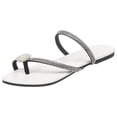 thumbnail image 2 of Juebong Sandals clearance Women's Rhinestone Slide Flat Sandals Dresssy - Casual Toe Ring Slide Sandal -Cute Slip On Flip Flop Thong Sandals - Spring Summer Shoes, 2 of 5