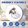 thumbnail image 4 of TALENO Door Stoppers for Bottom of Door,Scratch and Wear Resistant Magnetic Door Stop,Not Effortless to Rust Or Deform Door Stoppers for Wall,sliver1, 4 of 7