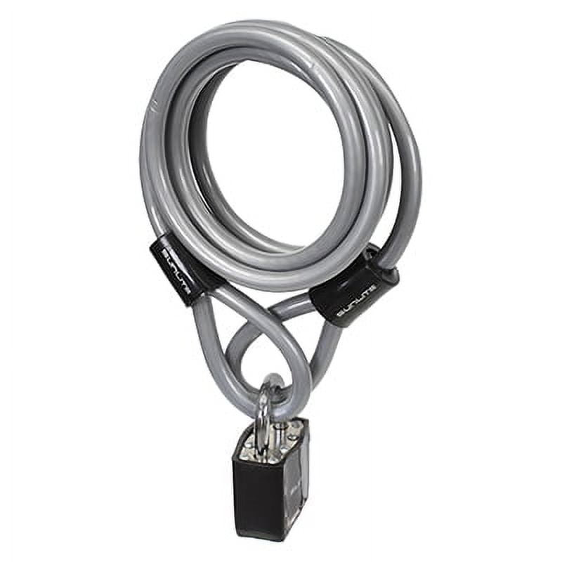 Sunlite Key Lock & Cable Lock Sunlt Cbl 8mmx6f W/pad-key Coil Sil