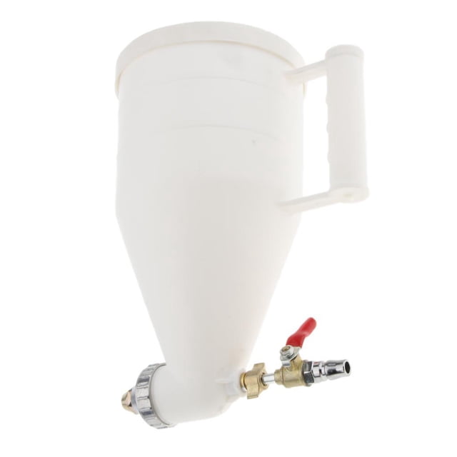 Billuyoard Herramienta neumática de pulverización de aire de 3,5 l, pulverizador de pintura HVLP de alimentación por gravedad, plástico Type2 NO2