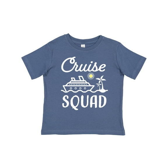 Inktastic Cruise Squad with Vector Cruise Ship and Palm Trees Boys or Girls Toddler T-Shirt