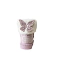 thumbnail image 6 of bebe Toddler Girl's Boots – Cozy Boots for Toddlers with Faux Fur Cuff and Butterfly Accent, 6 of 7