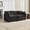 Black, variant on 77" Chenille Mid-Century Loveseat Sofa, 2 Seater Accent Loveseat Couch with Modular Design, Upholstered Loveseat with Double-Layer Cushion for Living Rooms, Apartments​, Black
