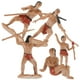 thumbnail image 4 of Kit de 5 modelos de escena de caza de hombres primitivos, diseño de escena de simulación realista, modelo de hombres primitivos para mesa de arena, 4 of 8