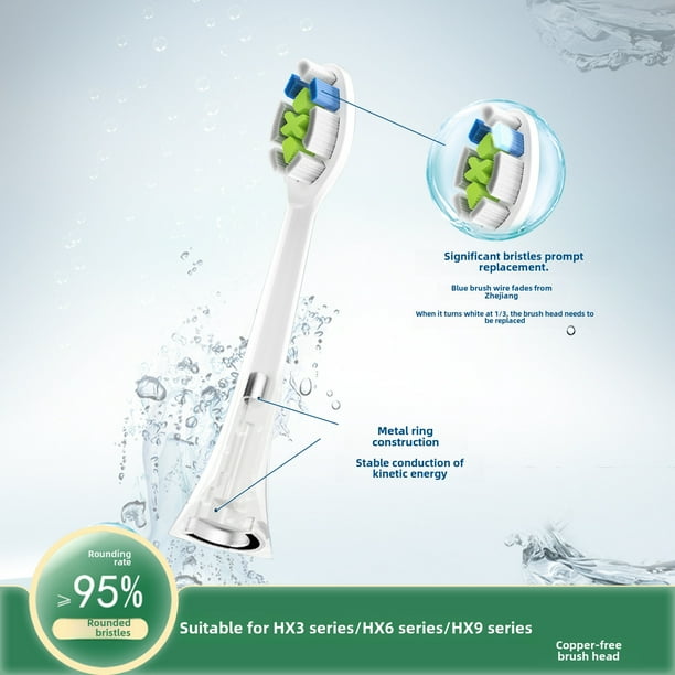 Cabezal de repuesto universal para cepillo de dientes eléctrico