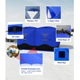 thumbnail image 5 of Luku Portable Ice Fishing Shelter - Spacious 3 to 4-Person Pop-Up Ice Fishing Tent - Durable and Weather Resistant Winter Fishing Shelter - Lightweight and Easy to Set Up - Red/Blue, 5 of 7