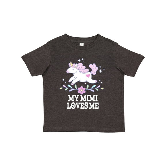 Inktastic My Mimi Loves Me Unicorn Girls Toddler T-Shirt