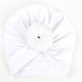 thumbnail image 3 of GigrtiJin 0-3 Years Newborn Infant Turban Hats Solid Color Twist Knot Beanies Breathable Headwrap, 3 of 4