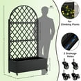 thumbnail image 7 of Fehomix 73" Metal Raised Garden Bed with Trellis & Wheels - Elevated Planter Box with Privacy Screen for Climbing Plants Vegetables, Outdoor Garden Box with Drainage, Tool-Free Assembly, 7 of 7
