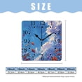 thumbnail image 2 of 10 Inch Wall Clock Battery Operated Square Clock for Office, Kitchen, Outdoor, Living Room,Floral Oil Spring Flowers Landscape Attractive, 2 of 4